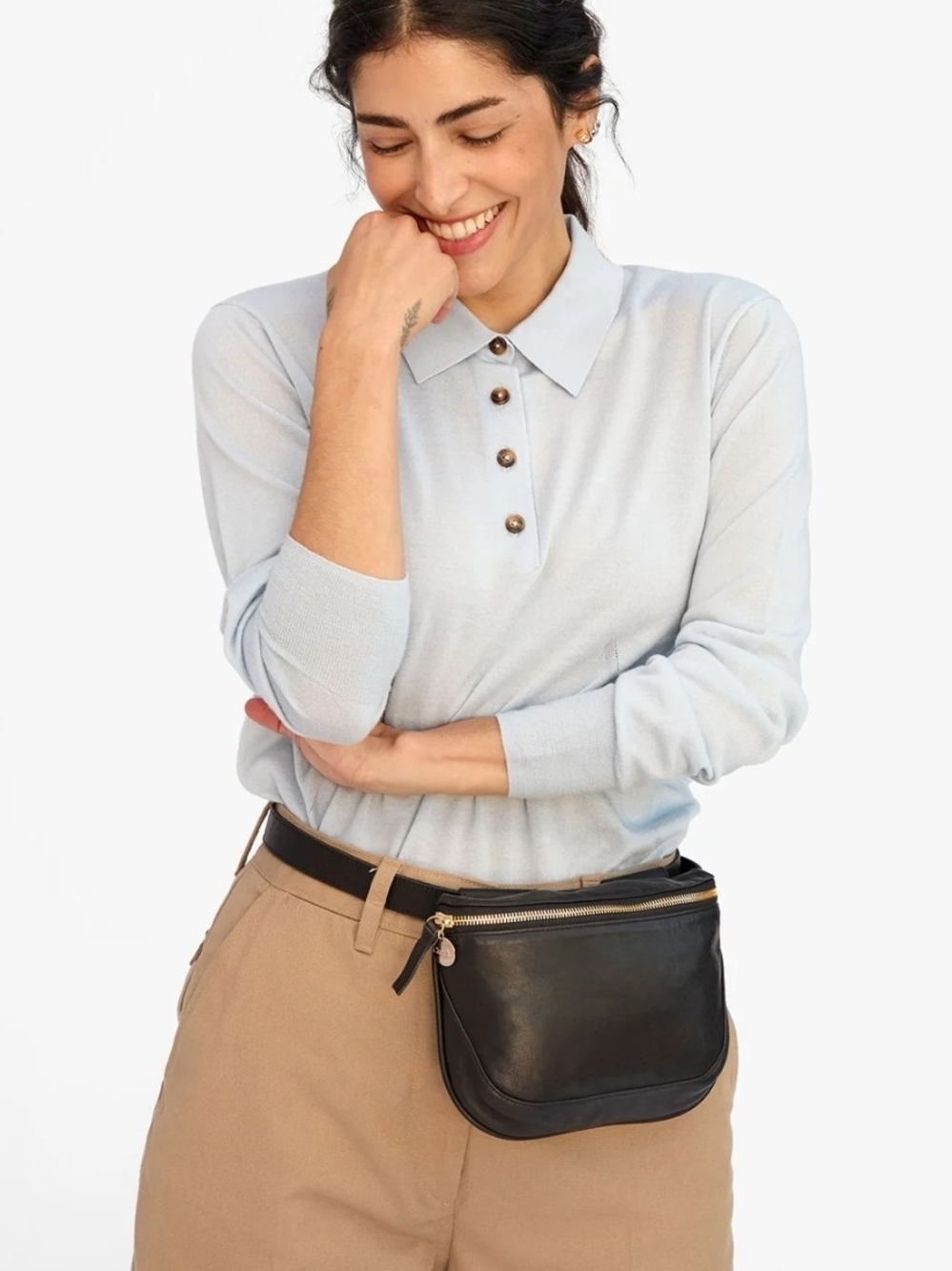 Clare V Black Fanny Pack
